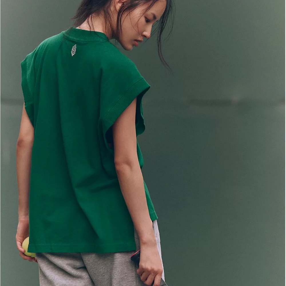 FP Movement by Free People Green Sleeveless Muscle Tank